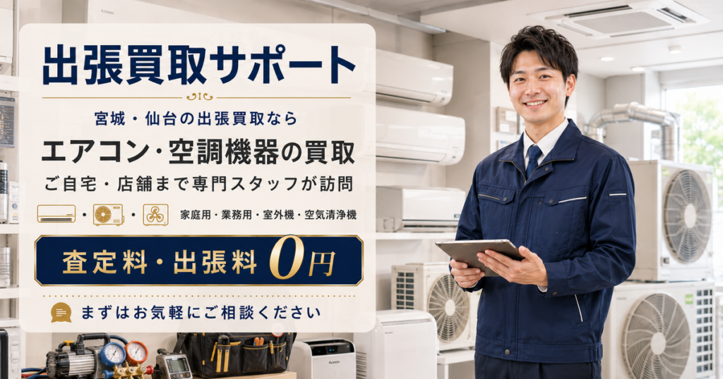 エアコンの出張買取