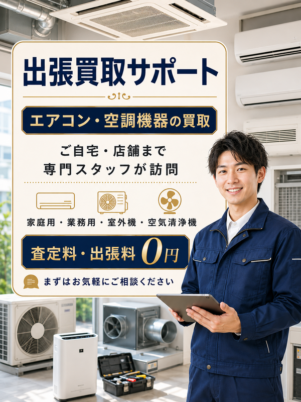 エアコンの出張買取