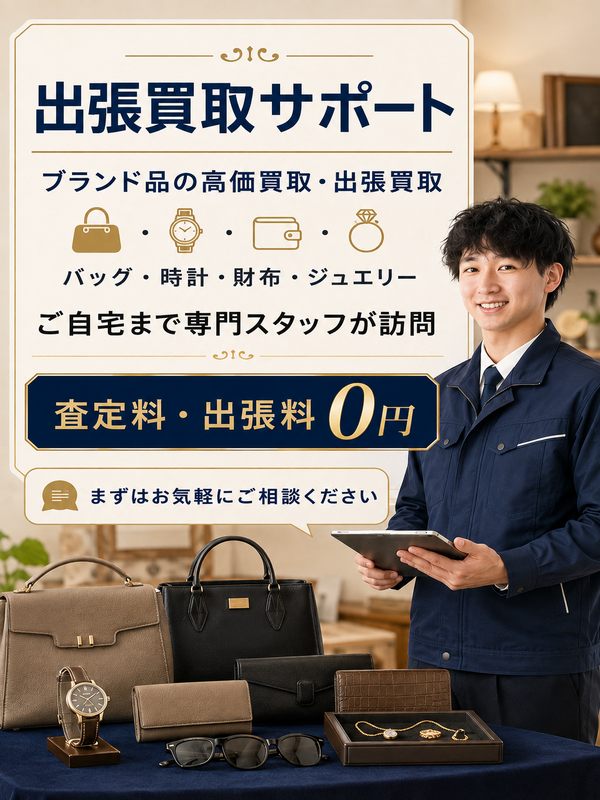 ブランド品の出張買取