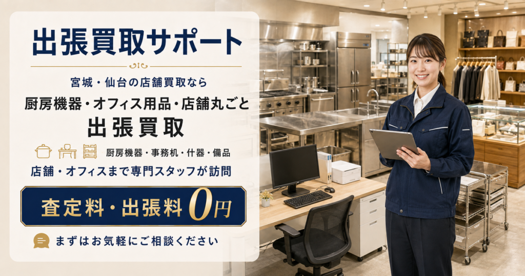厨房機器・店舗設備の出張買取
